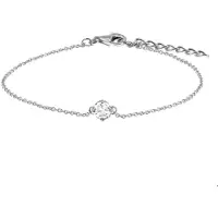 The Jewelry Collection Zilver Gerhodineerde Armband zirkonia 16 1324170