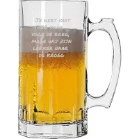 Libbey Gegraveerde bierpul 1ltr Je hebt vast 50 jaar voor de boeg, maar wij zijn lekker naar de kroeg