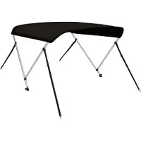 vidaXL Biminitop 2 bogen 150x120x110 cm zwart