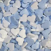 Fortuin Dextrose vruchtenhartjes - blauw/wit voor geboorte traktatie - 1 kg
