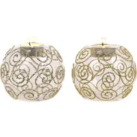 Goodwill Waxinelichthouder Glas Champagne-Goud D 10 cm Voordeelass. Per 2 Stuks