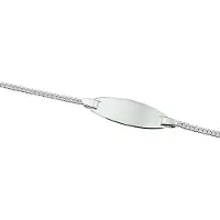 Trendjuwelier huiscollectie Graveerarmband Zilver Gourmet 8 mm 13 - 15 cm