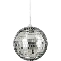 House of Seasons Kerstbal Disko Zilver D 15 Cm
