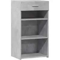 vidaXL Dressoir 50x42,5x93 cm bewerkt hout betongrijs