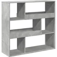 vidaXL Boekenkast/kamerscherm 100x33x94,5 cm betongrijs