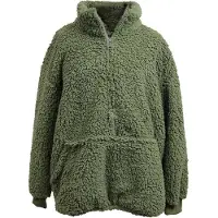 Unique living hoodie willow winter green -60x67cm