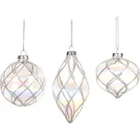 Goodwill Kerstbal Glas D 8 cm Voordeelass. Per 3 Stuks