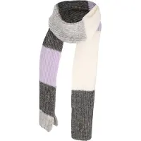 Sarlini Winter Sjaal Meisjes Grijs-Wit met Lila