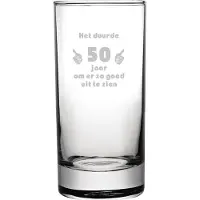 Fusion Gegraveerde longdrinkglas 28,5cl Het duurde 50 jaar om er zo goed uit te zien