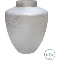 Vase the World Vaas Tugela | Small | Sparkle - Glitter | Silver - Zilver | Uniek Design | Kerst Edition | Ø24,5 x H29 cm