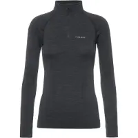 Falke - Women's Wool-Tech L/S Zip - Merino-ondergoed L, zwart