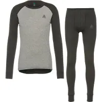 Odlo Active Warm Eco Special Set Heren Thermoset Dark Grey Melange - Grey Melange S