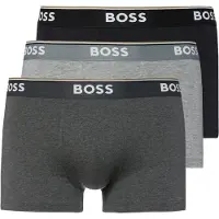 BOSS Boxershorts 'Power' donkergrijs / grijs gemêleerd / zwart / wit