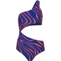 Buffalo Badpak 'Monokini Dune' donkerblauw / oranje