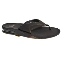 Reef Leather Fanning Slippers | Maat 46