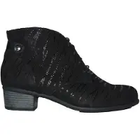 Durea 9603 wijdte K Veterschoenen | Maat 3.5 Dames Zwart
