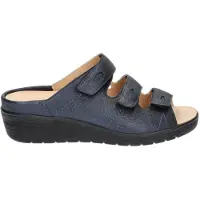 Durea 7369 wijdte E Slippers | Maat 5 Dames Blauw