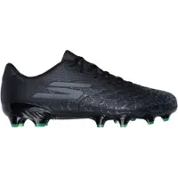 SKECHERS SKX_1.5 Academy Gras Voetbalschoenen (FG) Zwart Zilver