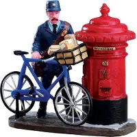 Lemax Kerstdorpminiatuur The Postman (postbode) 8 X 4 X 7,4 Cm