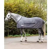 Waldhausen Comfort - Vliegendeken met buikflap - Paardendeken - 175 cm - Grijs