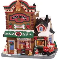Lemax Meet Santa Paws battery operated Led Kerst