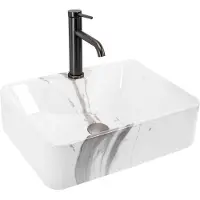 REA Kelly Marmo Opzetwastafel Steen Imitatie 49x38 cm