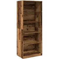 vidaXL Kledingkast 80x50x200 cm bewerkt hout oud hout
