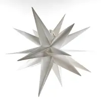 Annas collection White 3D Star 60 cm en 10Led Warm White en 1,5M Transpar Anna's Collection