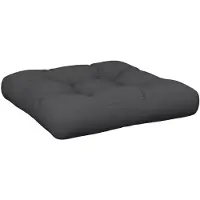 vidaXL Palletkussen 60x60x12 cm stof zwart