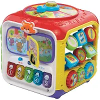 Vtech Baby Activiteitenkubus, geschikt voor jongens en meisjes, vanaf 0,75 jaar, met geluidseffecten