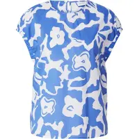 Comma casual identity Blouse blauw / wit