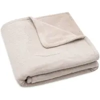 Jollein x Nijntje - Deken Wieg 75x100cm - Wiegdeken, Wiegdekentje, Dekentje Baby - Miffy - Nougat/Coral Fleece