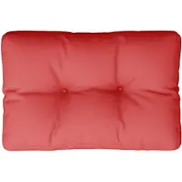 vidaXL Palletkussen 50x40x12 cm stof rood