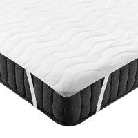 Beliani RUEN - Matrastopper - Wit - 140 x 200 cm - Microvezel
