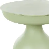 Beliani TENJO - Bijzettafel - Groen - Metaal
