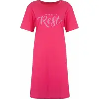 Temptation Dames Nachthemd - Slaapkleedje - Donker Rose - Maat M