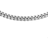 The Jewelry Collection Stalen Collier geslepen gourmet 6 6504458 45 cm