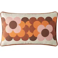 Orla kiely Retro Flower Stripe Canyon sierkussen - 30x50 cm