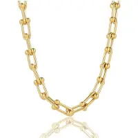My Bendel - Unieke Dames Schakelketting met Bolletjes - 40 Cm - met Luxe Cadeauverpakking | Sieraden Voor Dames