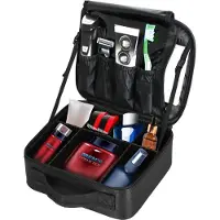 Springos Toilettas - Make Up Tas - Cosmetica - 25,5 x 23 x 9,5 cm - Zwart