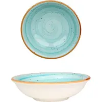 Bonna Diepbord aqua porselein 9 cm (50cc) set van 2