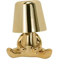 Luxus Bins Brother Tafellamp - Goud - Decoratieve Tafellamp - Tafellamp slaapkamer - Draadloos - Dimbaar