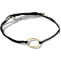 The Jewelry Collection Goud op zilver/ru/ny/le Armband katoen 22cm 2600028