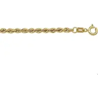 The Jewelry Collection Geelgouden Collier koord 2 4008173 50 cm