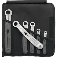 Stahlwille 96411006 240/6 Enkelvoudige ringsleutelset met ratel 6-delig Sleutelbreedte (metrisch) 8 - 19 mm