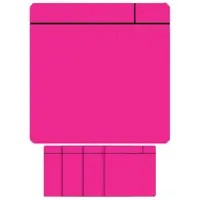 Smit Visual Magneet scrum - 75x75mm - roze - 5 stuks