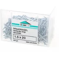 Hoenderdaal Draadnagel verloren kop gegalvaniseerd 1.5 x 20mm 350 gram