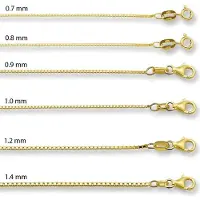 Trendjuwelier huiscollectie 4003904 Collier Geelgoud Venetiaans 0,7 mm 50 cm
