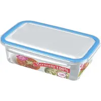 Hega hogar 3x Voorraad/vershoudbakjes 1,5 liter transparant plastic/kunststof - Kiev - Luchtdicht/hermetisch afgesloten vershouddoos bakje - Mealprep - Maaltijden bewaren