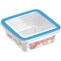 Hega hogar 5x Voorraad/vershoudbakjes 1 liter transparant plastic/kunststof -